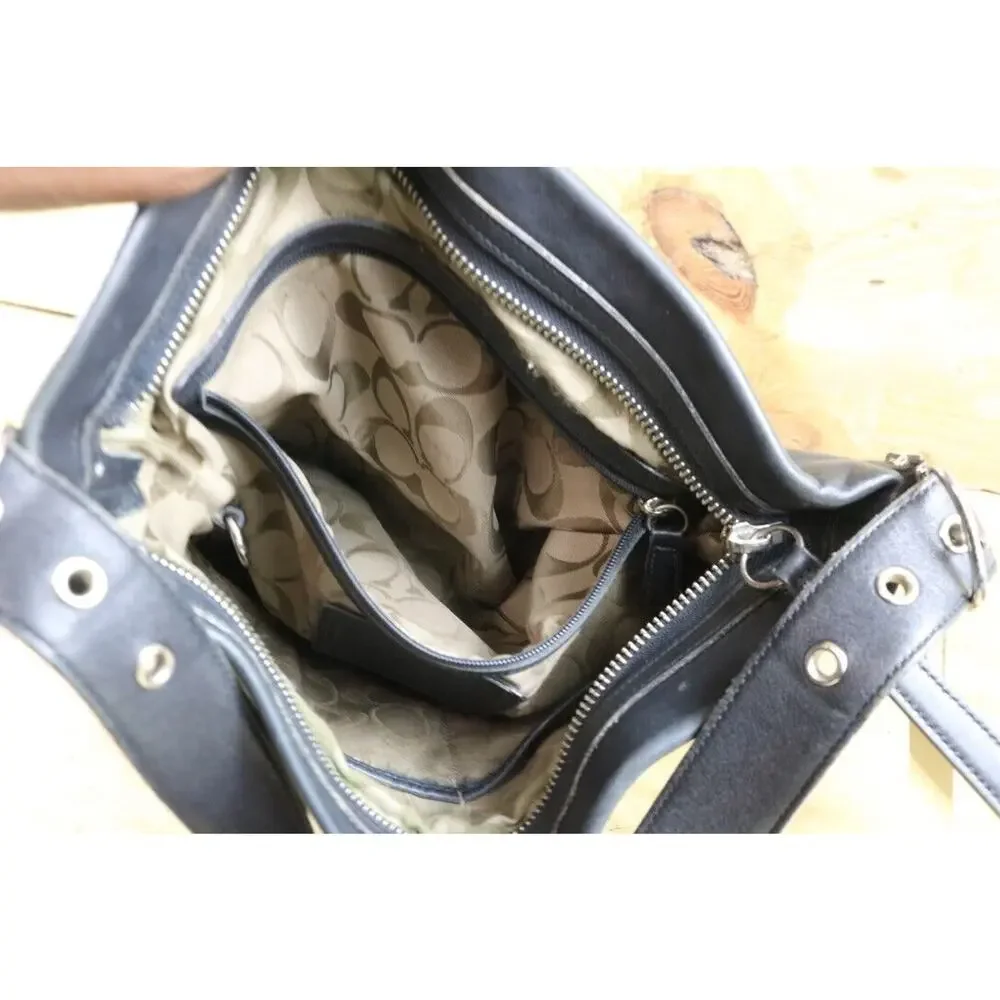 Coach Handbags Womens Black Leather Legacy Soho Vintage 9186 Bag